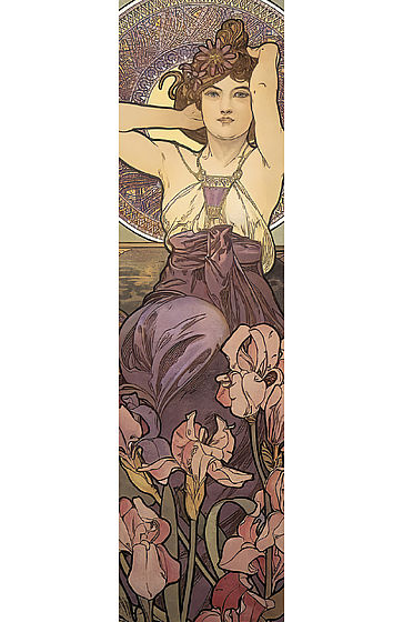 Lesezeichen Alfons Mucha Amethyst