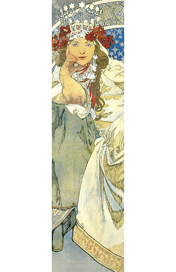 Lesezeichen Alfons Mucha Prinzessin Hyacinthe