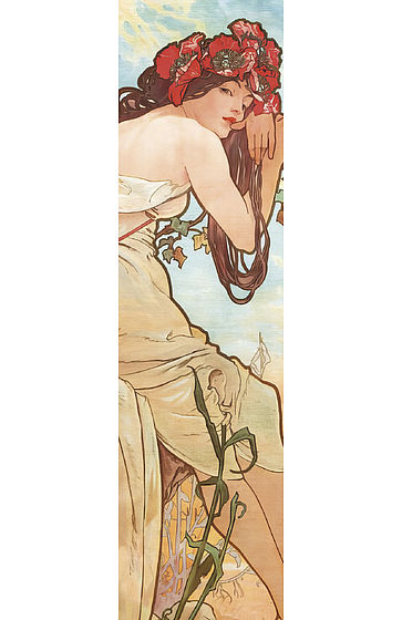 Lesezeichen Alfons Mucha Sommer 