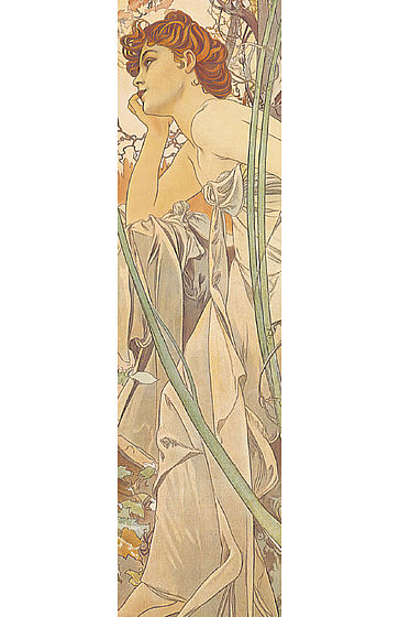 Lesezeichen Alfons Mucha Abendträumerei