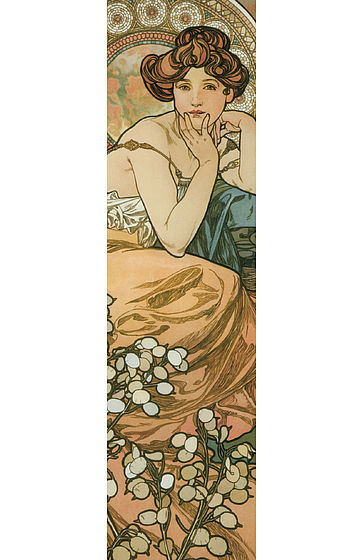 Lesezeichen Alfons Mucha Topaz