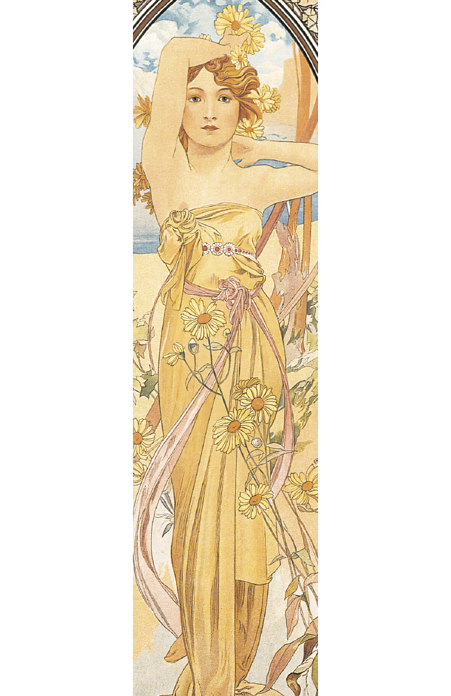 Lesezeichen Alfons Mucha Tagesgeschäftigkeit