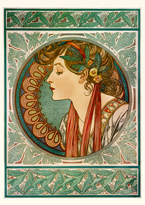 Poster Mucha Laurel
