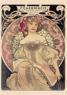 Poster Mucha Rêverie